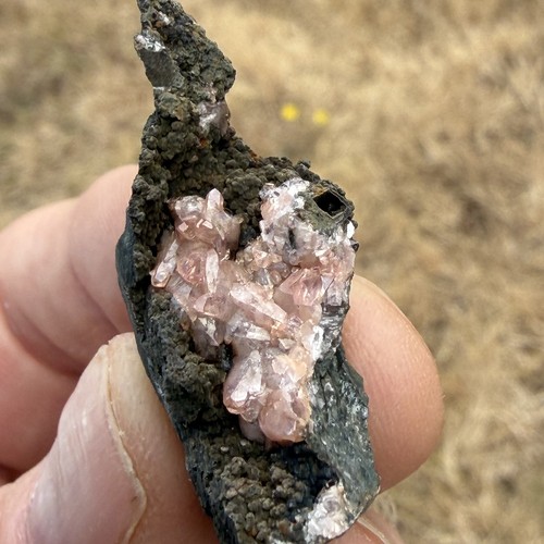 Rhodochrosite matrix - on,