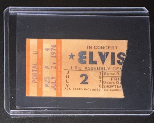 Elvis presley concert - elvis, ticket