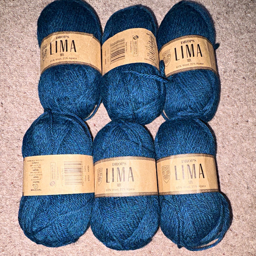 Drops lima blue ply - drops, yarn