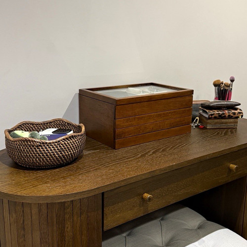 Dark wood dressing - dressing, table