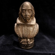 William Shakespeare Miniature Gold Pop Art Bust Statue Sculpture