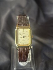 Vintage Ladies Timex Cocktail Rectangular Watch Quartz With New Battery