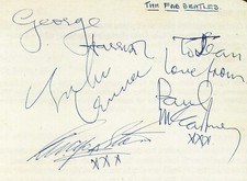 THE BEATLES Signed Note -