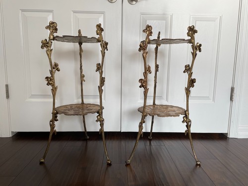 Pair antique art nouveau two - nouveau,
