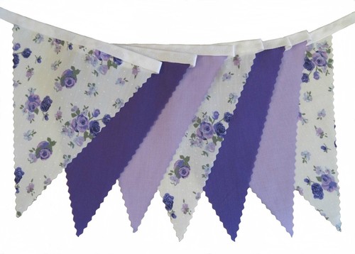 Bunting purple roses with - roses,