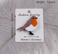 Robin Bird Brooch Christmas