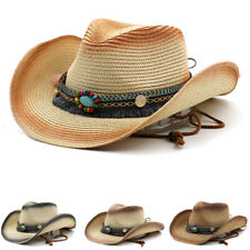 UK Straw Cowboy Hat Men Women