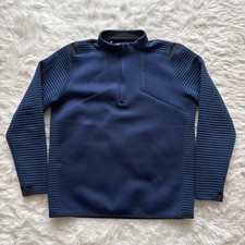 Under Armour Navy Loose Coupe Lache Suelto Quarter Zip Size Large Men’s 