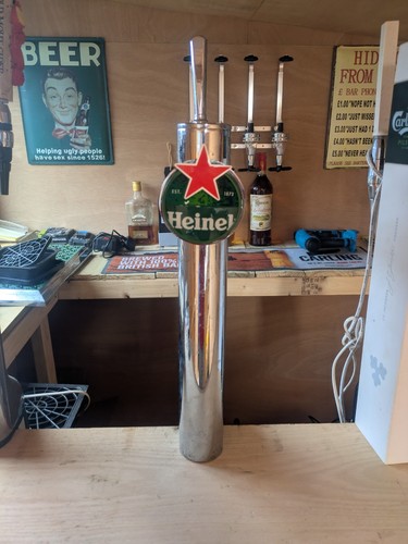 Heineken beer pump full - pump, bar