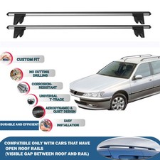 Roof Bars Cross Bars for Peugeot 406 Estate 1999-2005 Roof Rack Lockable 2XGrey