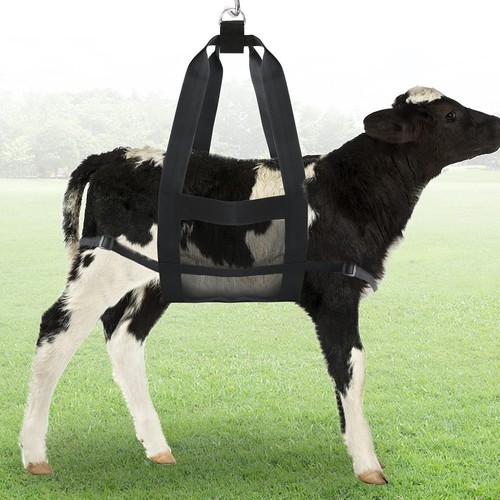 Pet weigh sling - black, nylon