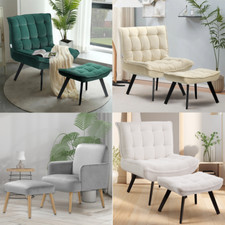 Velvet Tub Armchair Padded