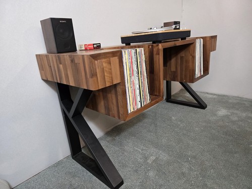 Record player stand and - record, vinyl