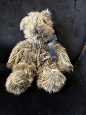 Ty Inc 1994 Vintage Beanie Teddy Very Fluffy Tan & Dark Brown Fur  46cm