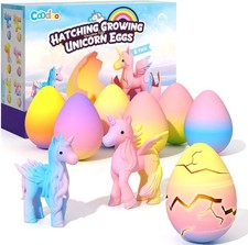 Unicorn Hatching Surprise Eggs for Kids 6 Pack Unicorn Toys for Girls Age 3-8