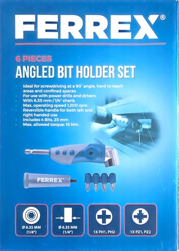 Ferrex angled bit holder set - bit,