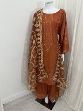 Orange Farshi Shalwar Kameez Size XXL