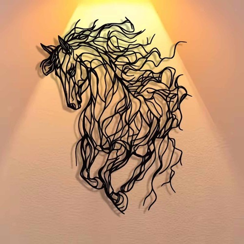Metal horse wall art - wall,