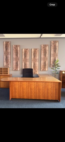 Large solid oak executive - large,