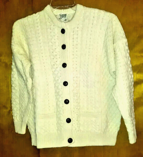 Ladies aran fishermans knitted - ladies,