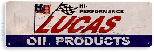 Lucas oil sign gas station - lucas,