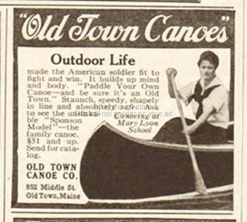 1919 old town - town, canoe