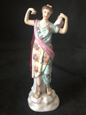 FINE ANTIQUE VOLKSTEDT THURINGA PORCELAIN HAND PAINTED ARTS FIGURINE ~ SCRIBE