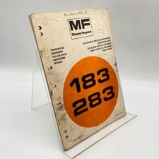 Massey Ferguson Mower 183 283 Parts List Parts Catalog Repair 1976