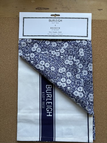 Burleigh blue calico - blue, tea