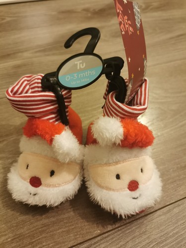 Baby santa shoes slippers - santa,