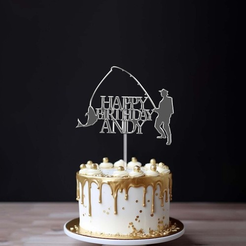 Personalised fisherman cake - personalised,