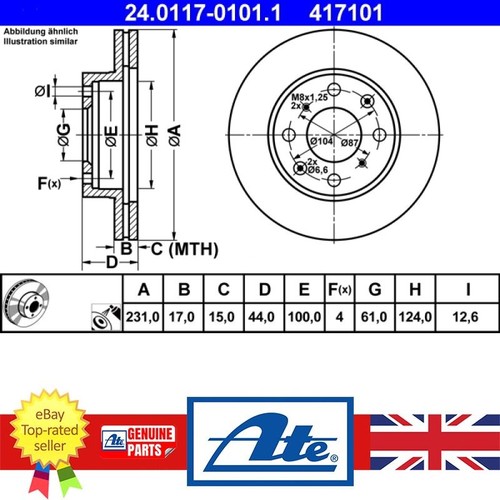 Brake disc for acura - for,