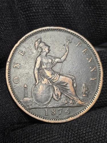1874 queen victoria - , penny