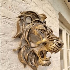 Lion Head Wall Mounted Art