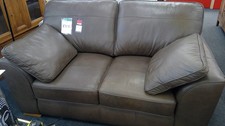 Brown leather sofa from Next
