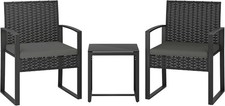 Outsunny 3 Piece Rattan Bistro