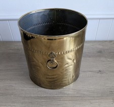 Vintage Brass Coal Scuttle