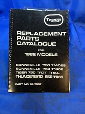 Triumph replacement parts catalogue 750 T140es T140e Tr7t  1982