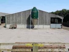 Photo 6x4 Feed silo & cattle