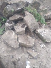 Yorkshire sandstone rockery/pond stones
