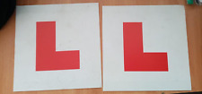 Set Of x2 Learner L Plates Magnetic Heavy Duty Magnet Car Motorbike