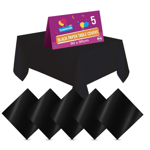Black paper table - 5-50, cloths