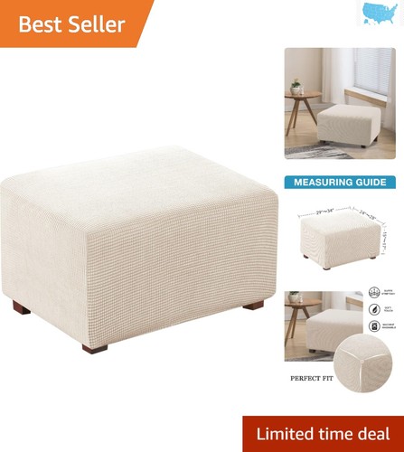 Durable elastic bottom ottoman - elastic,