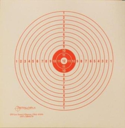 Air rifle targets 15 red - rifle,