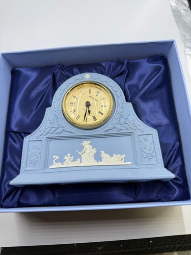 Wedgwood jasper table clock - jasper,