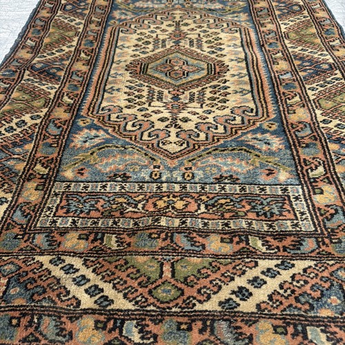 Vintage wool oriental area - wool, rug
