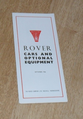 Rover price option guide - &,