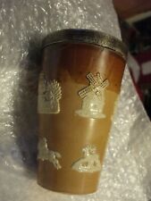 VERY RARE -  'IMPERIAL LIGHT HORSE' , CHESTER SILVER RIMMED ROYAL DOULTON BEAKER