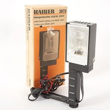 KAISER 3073 1000w 220v TILT HEAD VIDEO LIGHT  With CAMERA BRACKET ORIGINAL BOX