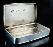 Sterling Silver Vesta Box Case
